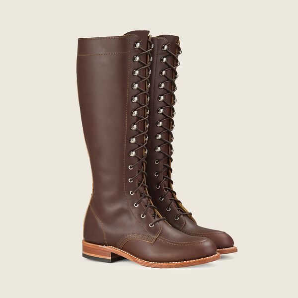 レッド ウィング(Red Wing) Gloria - トールオロイジナルレザー ブーツ レディース マホガニー JP67943